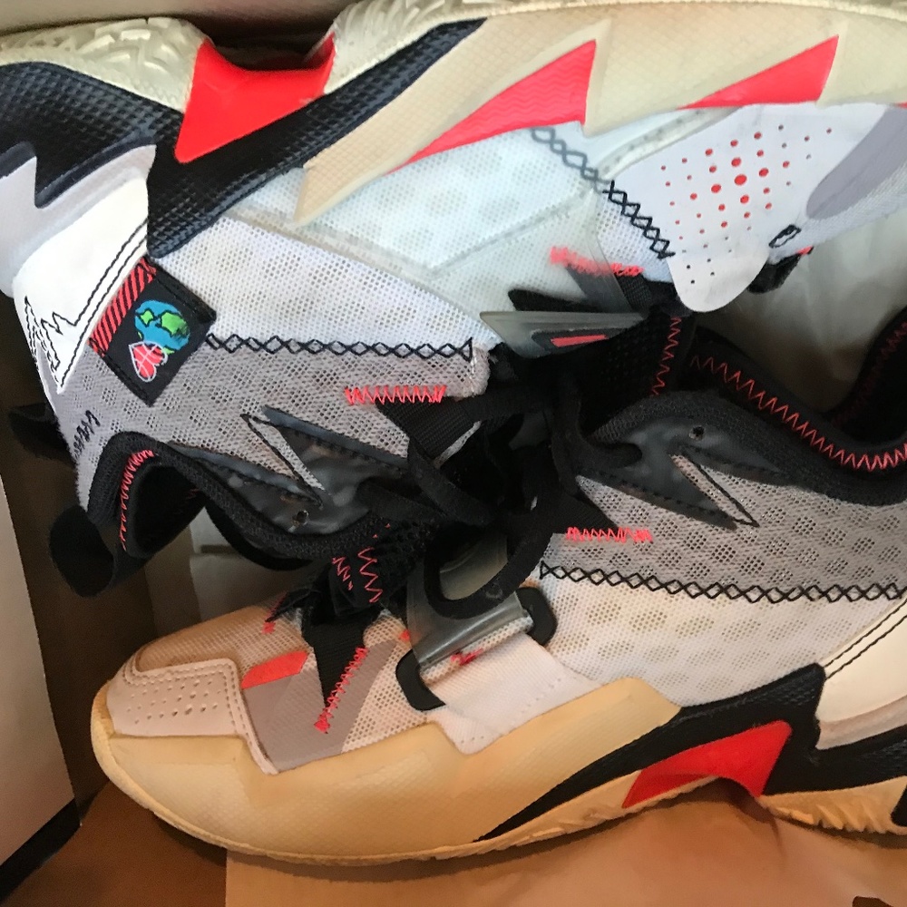 Jordan Why Not Zer0.3 White Bright Crimson Black (GS)